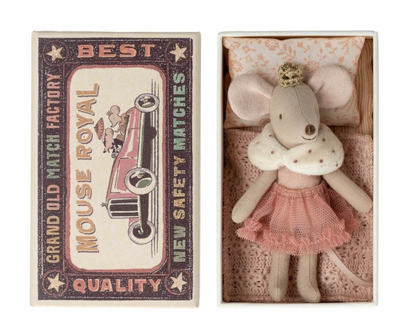 Maileg, Princess Mouse in Matchbox