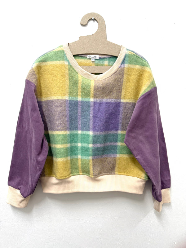 Ryder Sweatshirt in Wool Blanket and Corduroy