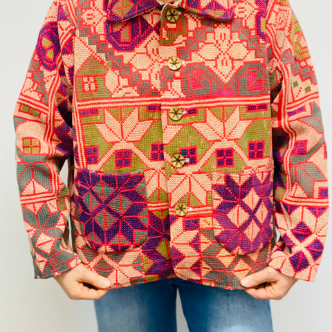 Galicha Kantha Jacket: Size LARGE