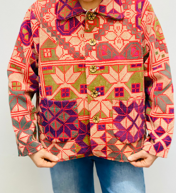 Galicha Kantha Jacket: Size LARGE