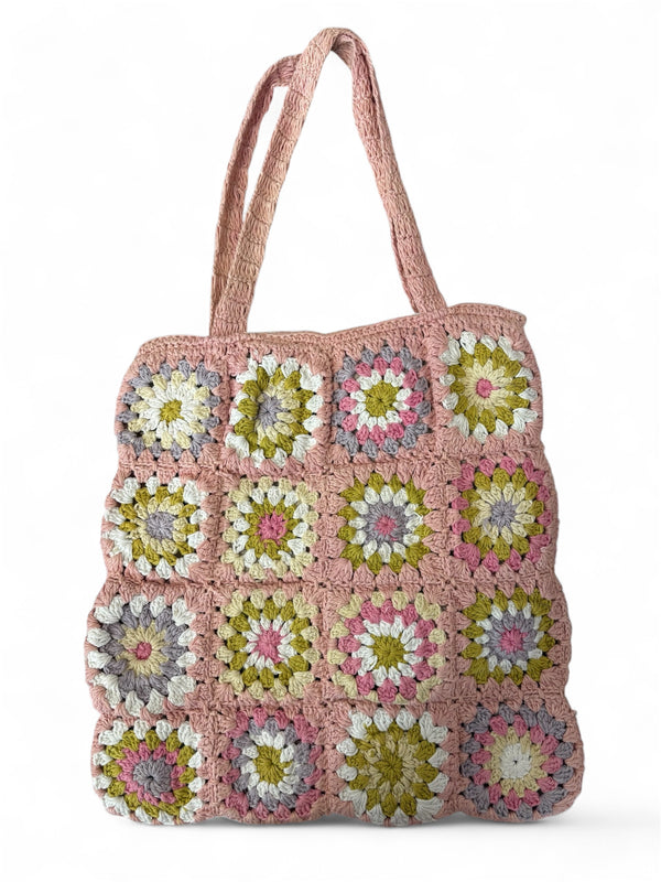 Dowry, Granny Square Cotton Crochet Totebag