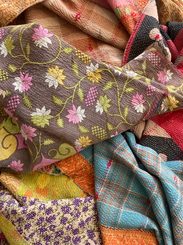 Vintage Kantha Quilt