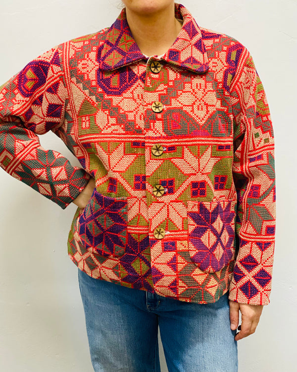 Galicha Kantha Jacket: Size LARGE