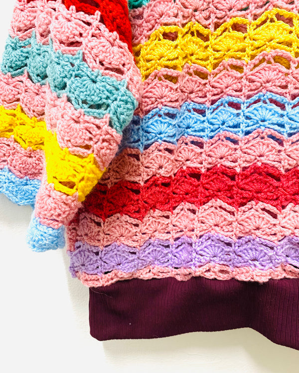 Ryder Sweatshirt in Crochet Blanket