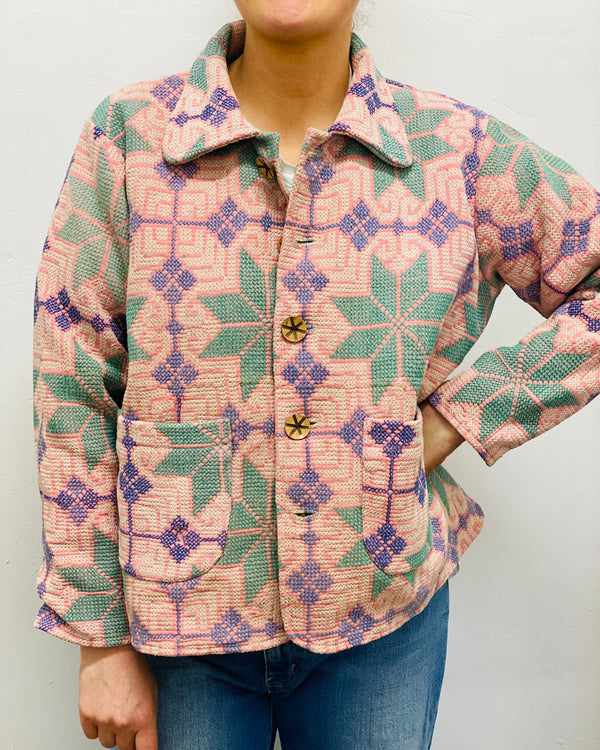 Vintage Galicha Kantha Jackets: Size MEDIUM