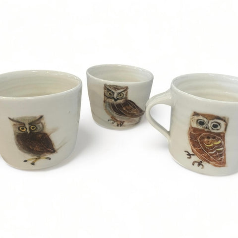 Owls and Fish Mugs and Espresso Cups