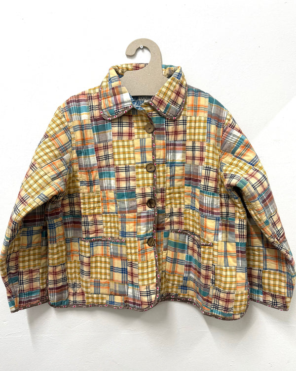 Patchwork Check Quilted Jacket