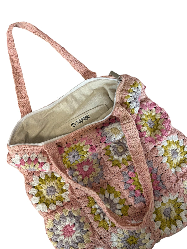 Dowry, Granny Square Cotton Crochet Totebag