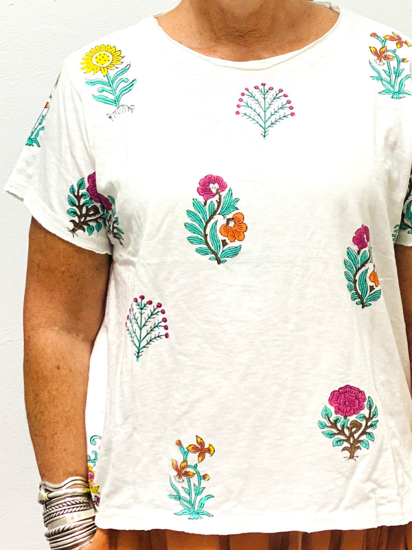 Hand Block-Printed Cotton TShirts