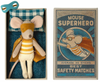 Maileg, Super Hero Mouse in Matchbox