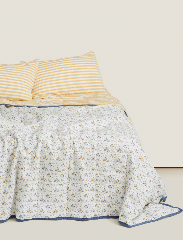 Carlotta + Gee, Double Side Linen Quilt