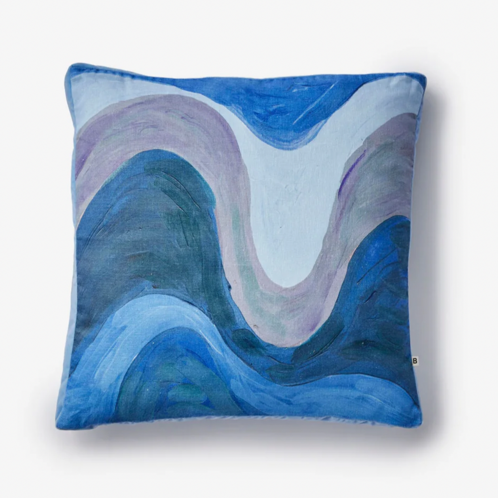 Bonnie & Neil, Fonda Blue Linen Cushion