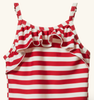 Nature Baby, Red Seat Strip Frill Swimsuit
