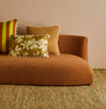 Bonnie & Neil, Violet Mustard Linen Cushion
