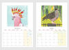 2026 Bird Calendar by Fiona Roderick