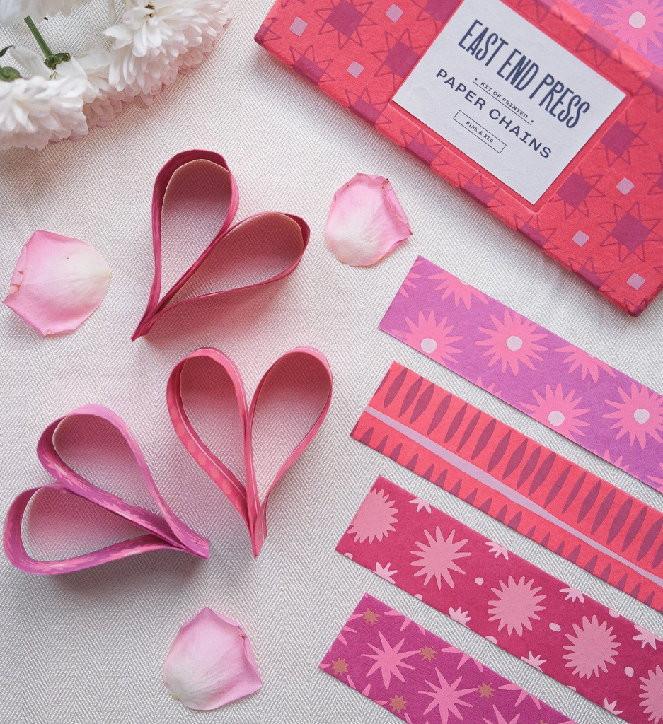 East End Press, Pink & Red Paper Chain Kit