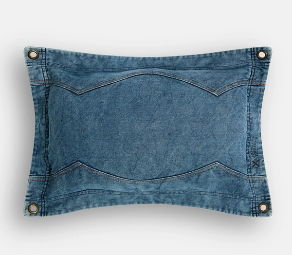 Pony Rider, Lil Outlander Rectangle Cushion, Denim