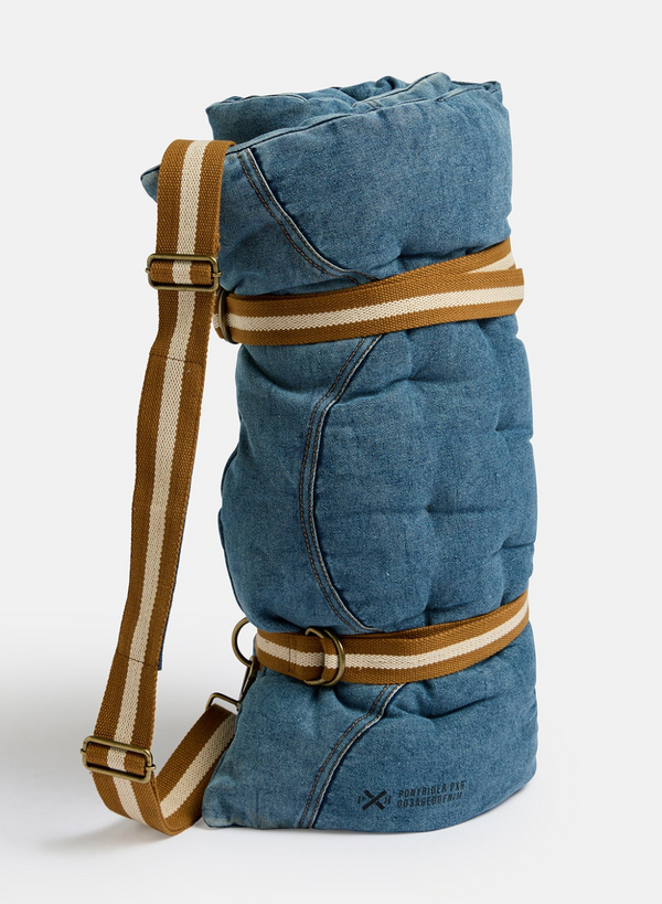 Pony Rider, Outlaw Padded Cushion Floor Mat / Mediation Mat, Denim