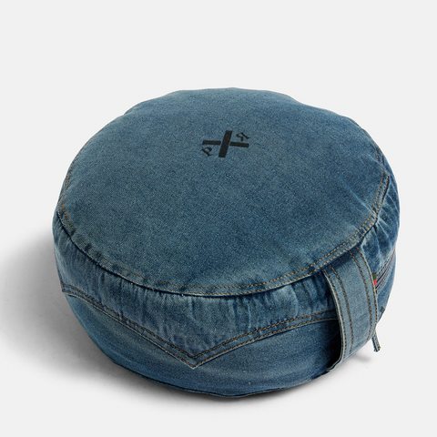 Pony Rider, Ground Up Meditation Cushion, Denim