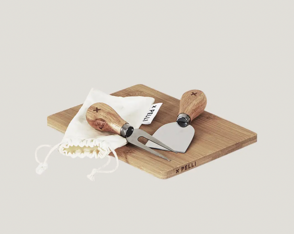 Pelli, Feta Together Picnic Cheese Board & Knife Set