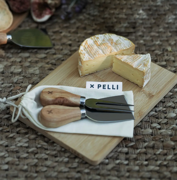 Pelli, Feta Together Picnic Cheese Board & Knife Set