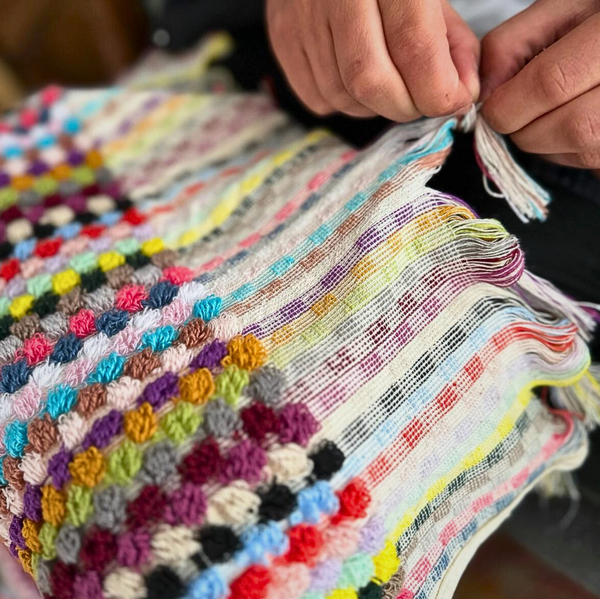 100% Turkish Cotton, Handcrafted Pompom Turkish Towel