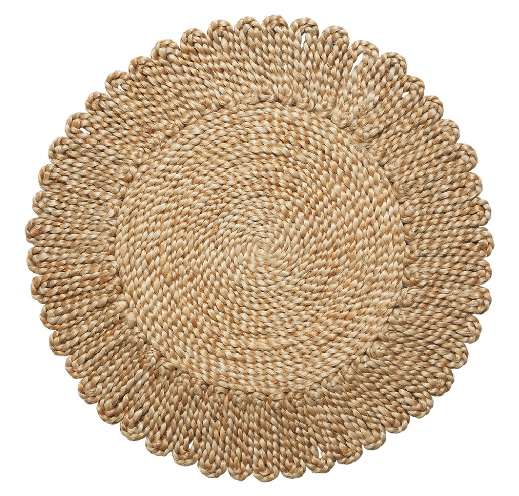 Canvas + Sasson, 100% Jute Woven Placemats Set of 4