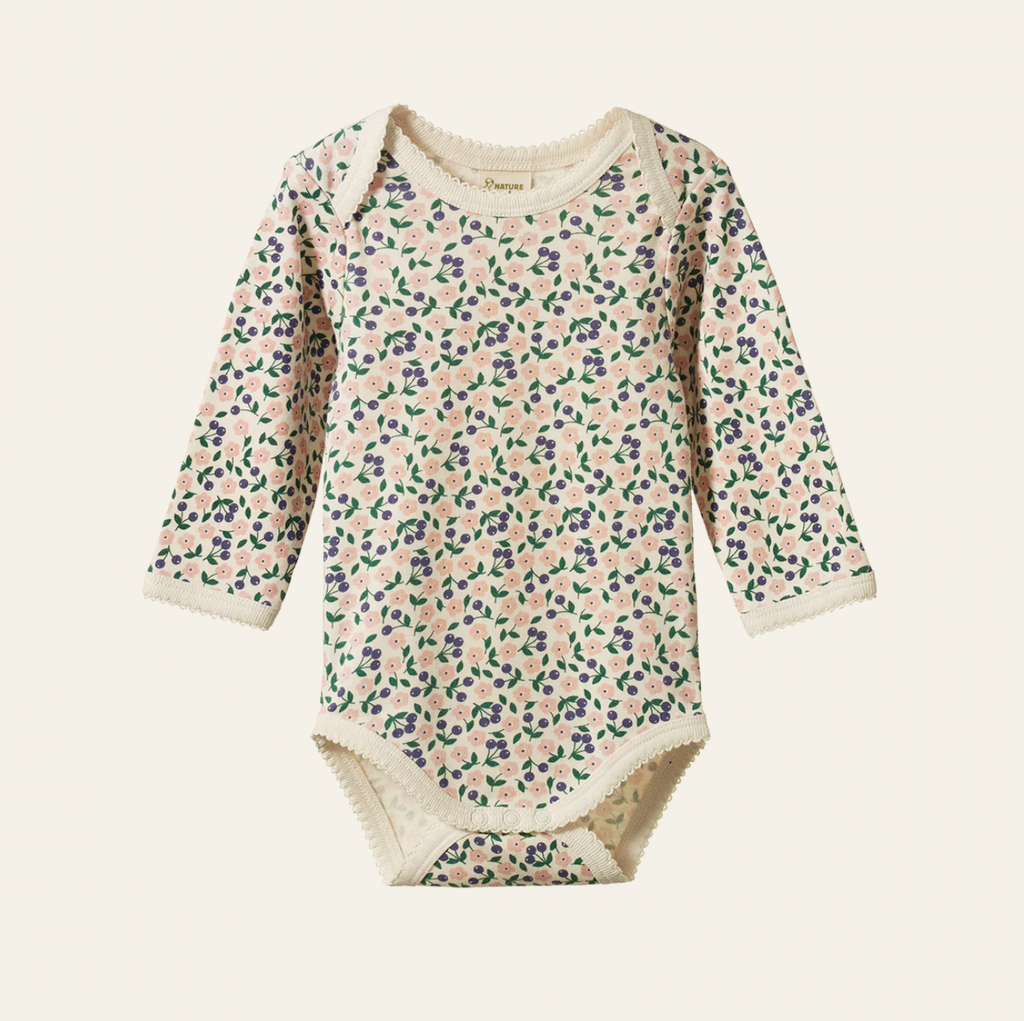 Nature Baby, Cotton Long Sleeve Bodysuit