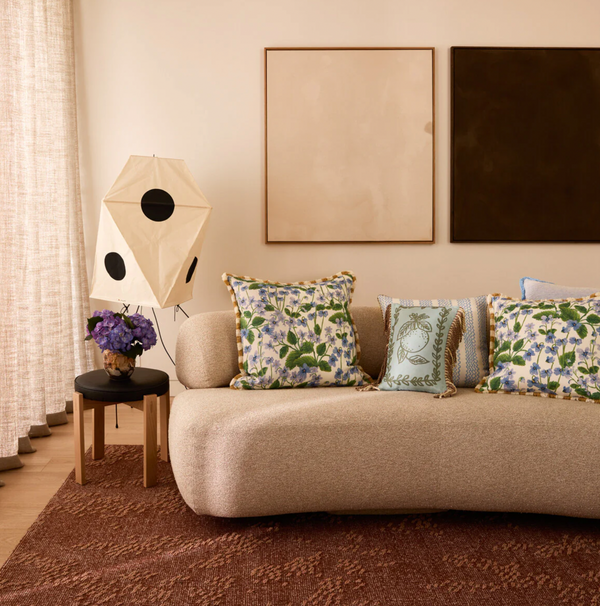 Bonnie & Neil, Lilas Blue 50cm Cushion