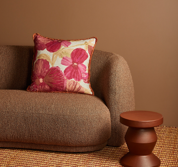 Bonnie & Neil, Wild Pansy Pink 60cm Cushion