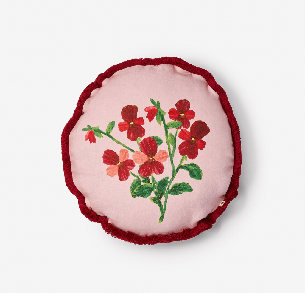 Bonnie & Neil, Mini Viola Round 45cm Cushion