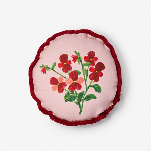 Bonnie & Neil, Mini Viola Round 45cm Cushion