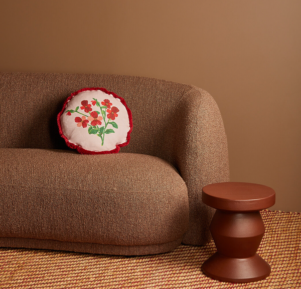 Bonnie & Neil, Mini Viola Round 45cm Cushion