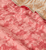 Bonnie & Neil, Petal Pink & Daisy Buff Linen Quilted Throw
