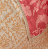 Bonnie & Neil, Petal Pink & Daisy Buff Linen Quilted Throw