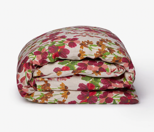 Bonnie & Neil, Lupin Multi Linen Quilt Cover