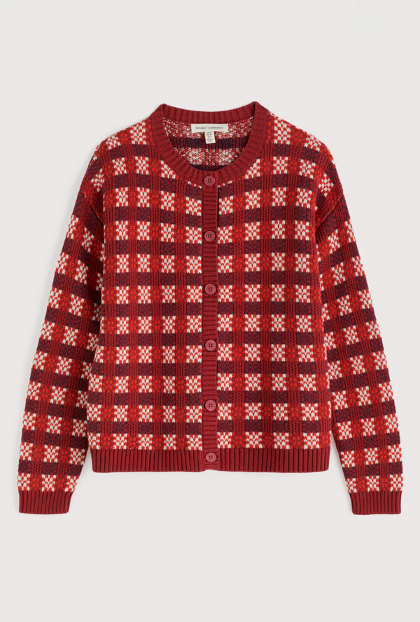 Seasalt Cornwall, Kensa Organic Cotton Checked Cardigan