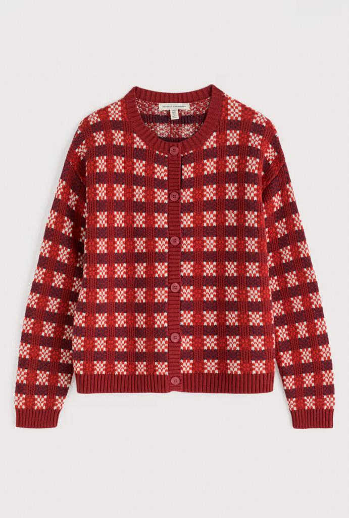 Seasalt Cornwall, Kensa Organic Cotton Checked Cardigan