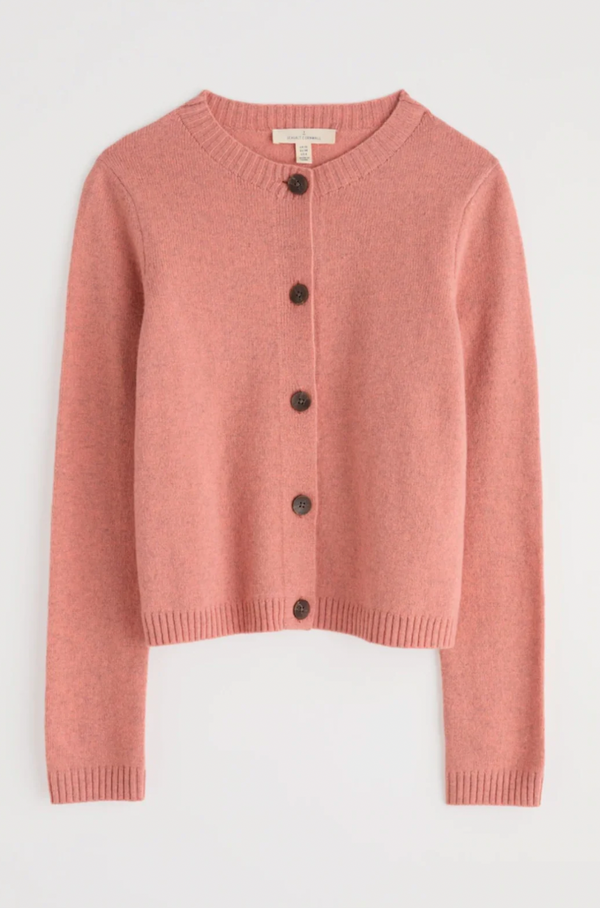 Seasalt Cornwall, Tern Tide Cardigan Dusty Rose