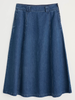 Seasalt Cornwall, Restharrow, Denim Skirt - Mid Wash