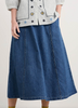 Seasalt Cornwall, Restharrow, Denim Skirt - Mid Wash