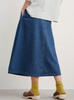 Seasalt Cornwall, Restharrow, Denim Skirt - Mid Wash