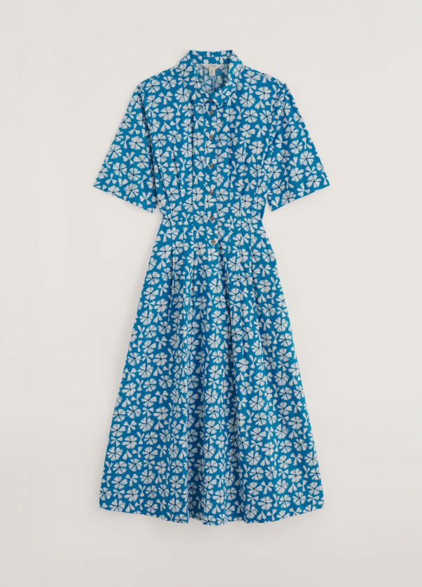 Seasalt Cornwall, Wild Liquorice Dress, Bold Cornflower Sailboats