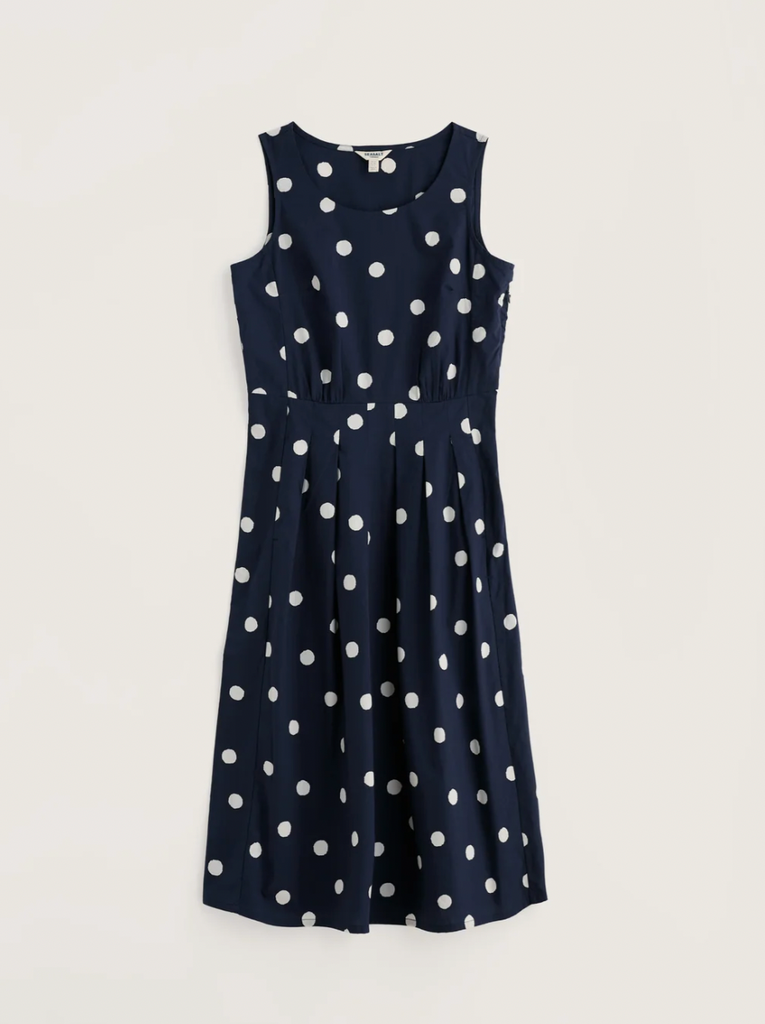 Seasalt Cornwall, Belle Dress Spot Maritime