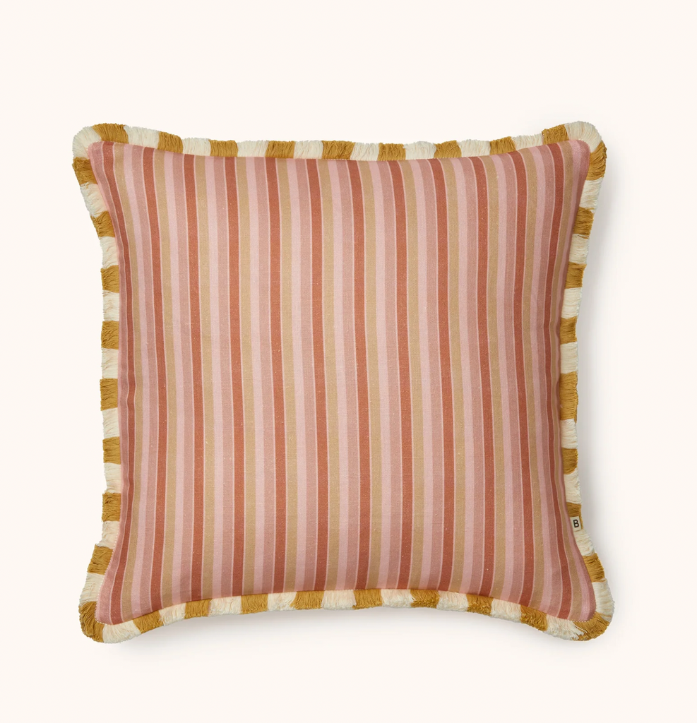 Bonnie & Neil, Garden Stripe Pink 50cm Cushion