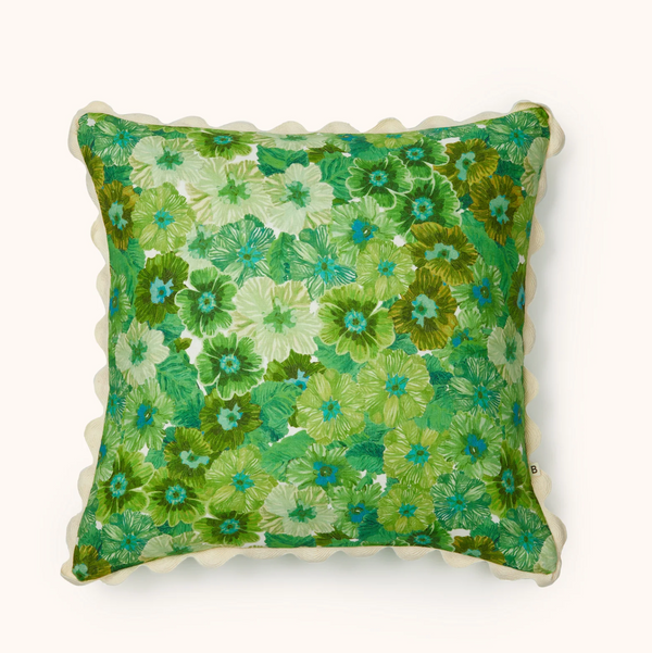 Bonnie & Neil, Primrose Green Linen 50cm Cushion