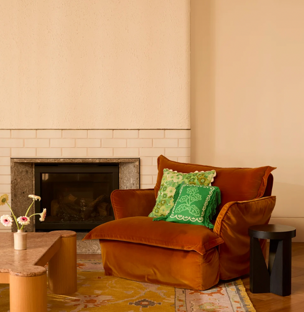 Bonnie & Neil, Primrose Green Linen 50cm Cushion