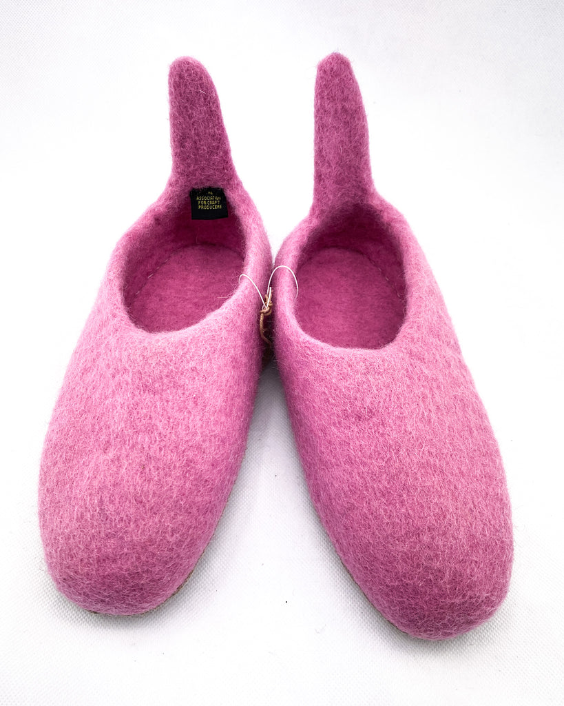 Wool Felt Slippers PULL ON