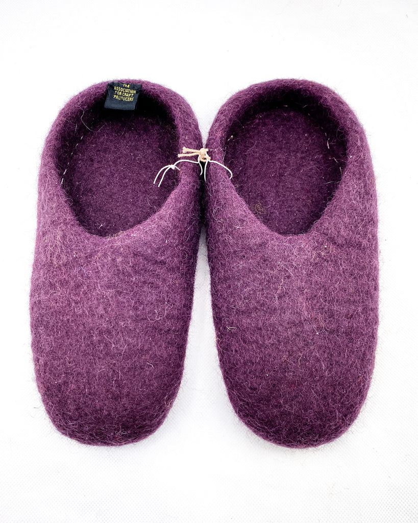 Wool Felt Slippers SLIP ONS