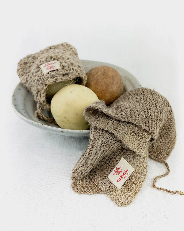 Nettle Soap Pouch & Exfoliating Cloth